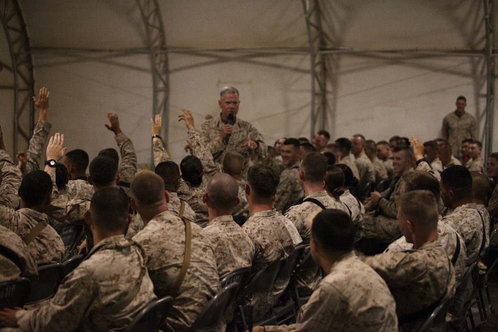 Commandant and Sergeant Major of the Marine Corps visit Camp Leatherneck