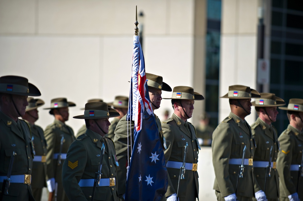 Australian Army arrival ceremony