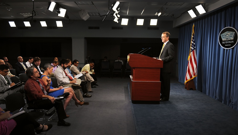 Military briefing at Pentagon