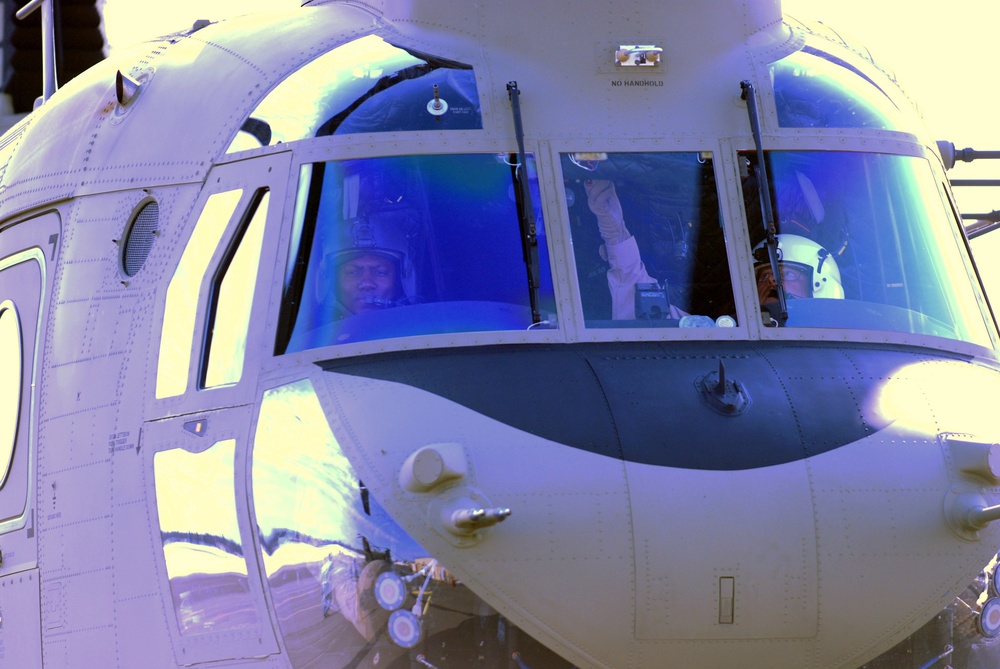 Fort Wainwright receives new Chinook CH-47F Helicopters