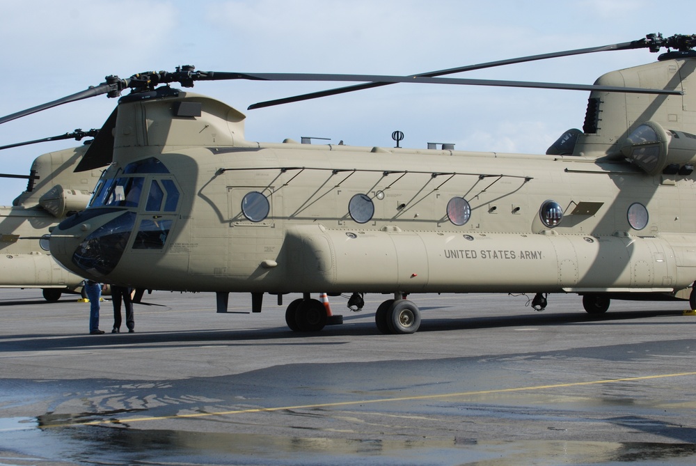 Fort Wainwright receives new Chinook CH-47F Helicopters