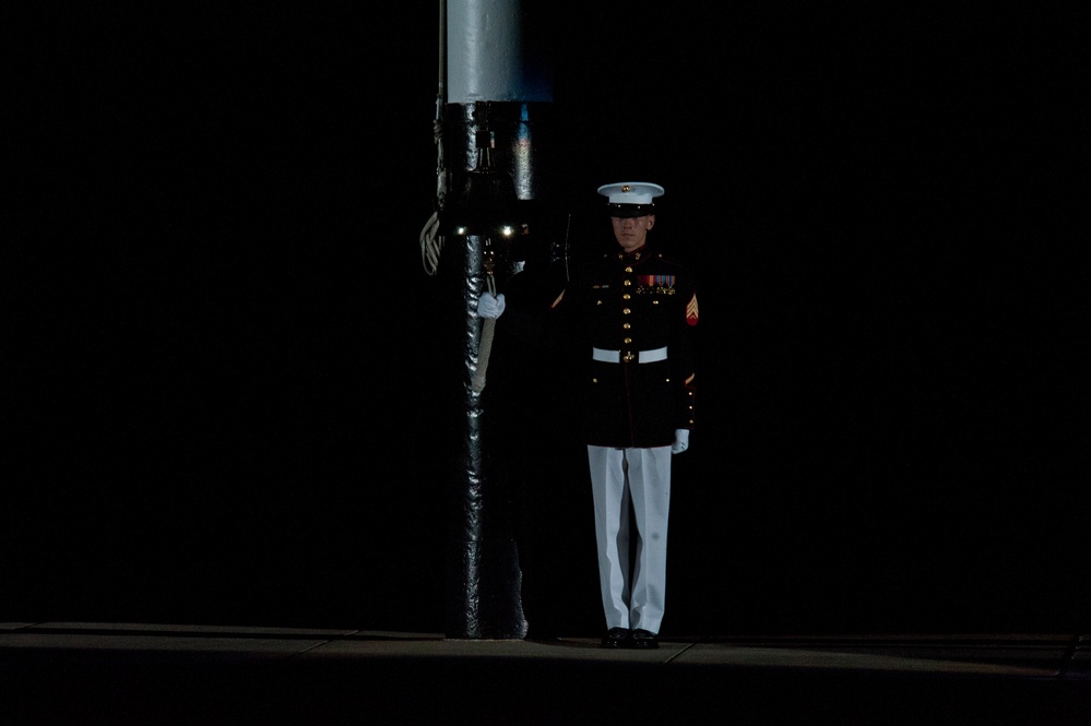 Evening parade at Marine Barracks Washington