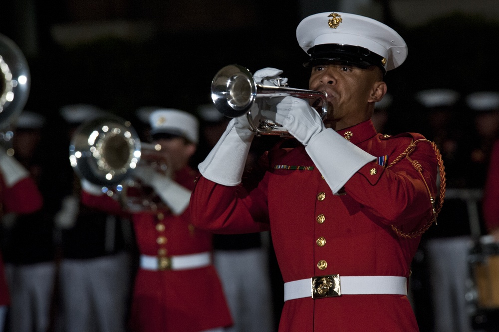 Evening parade at Marine Barracks Washington