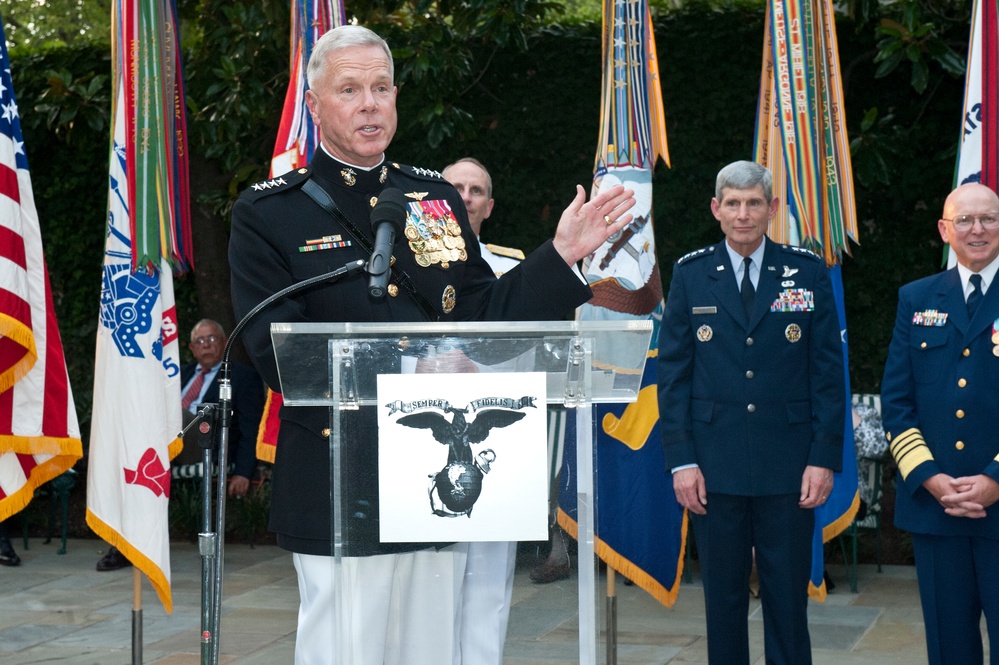 Evening parade at Marine Barracks Washington