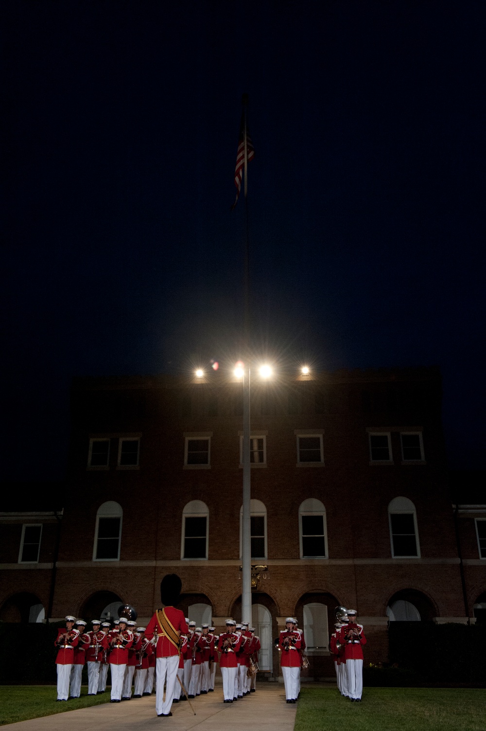 Evening parade at Marine Barracks Washington