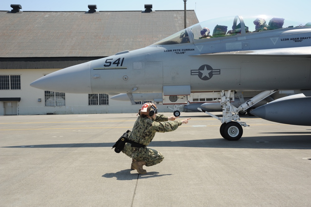 VAQ-132 Conduct First Mission from NAF Misawa