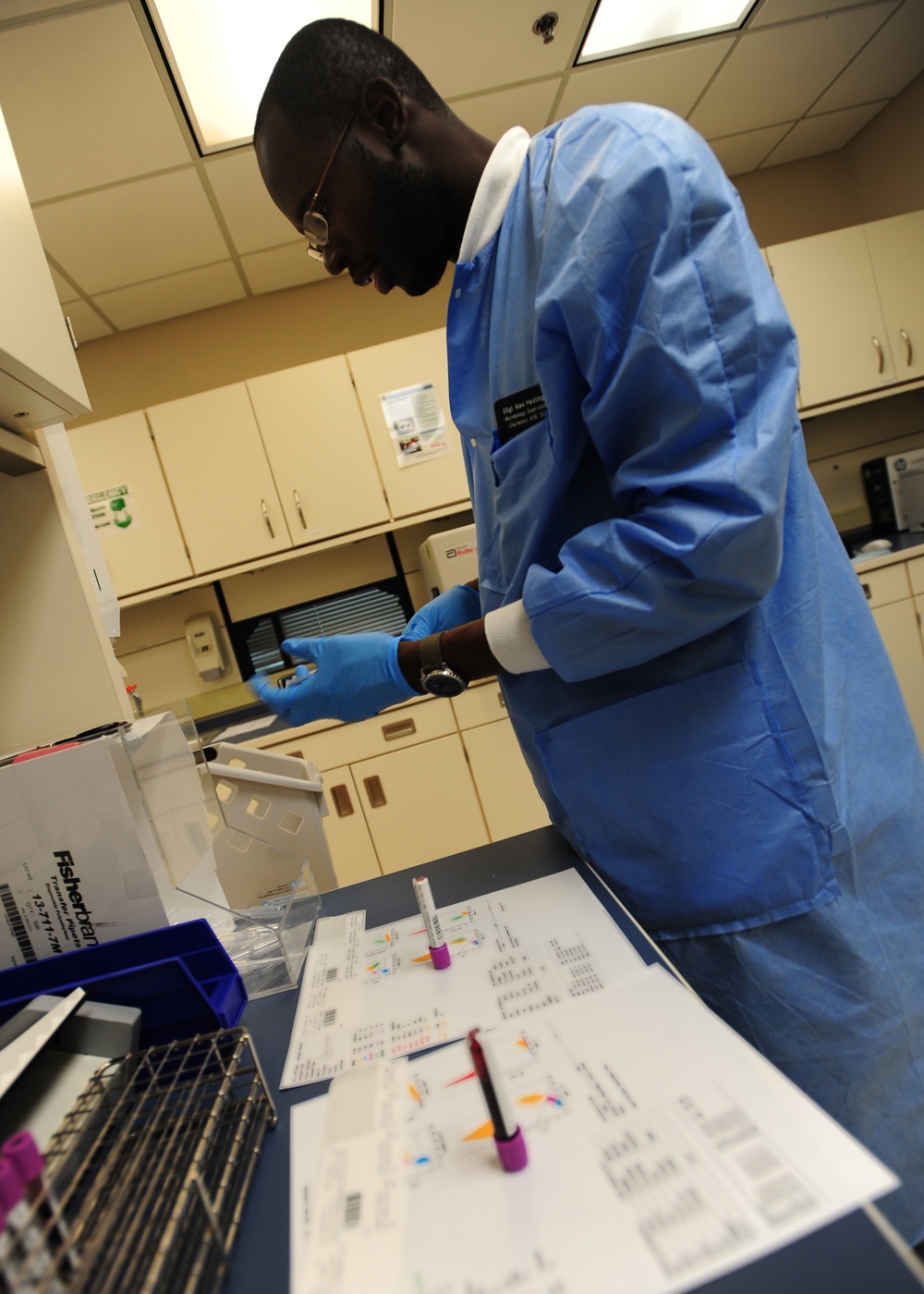 Medical laboratory technicians stick it out for patient well-being