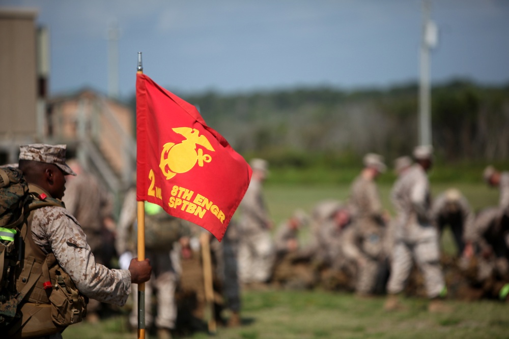 Marine, sailors set the pace during 8th ESB hike
