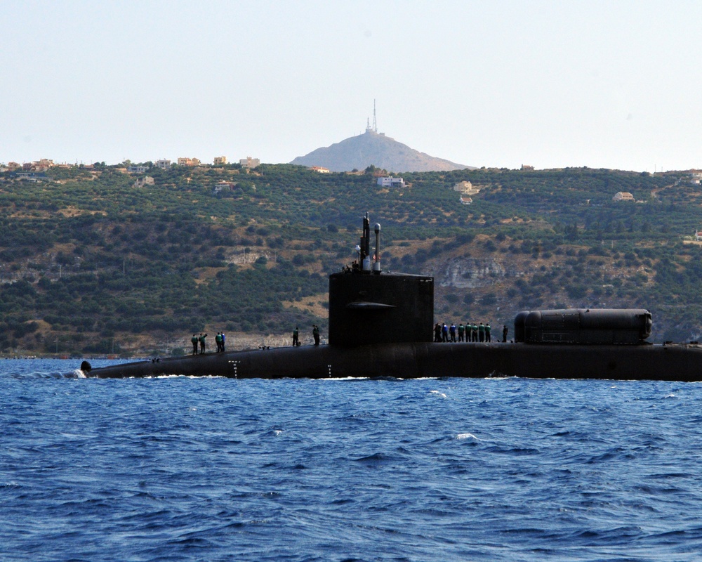 USS Florida visits Greece