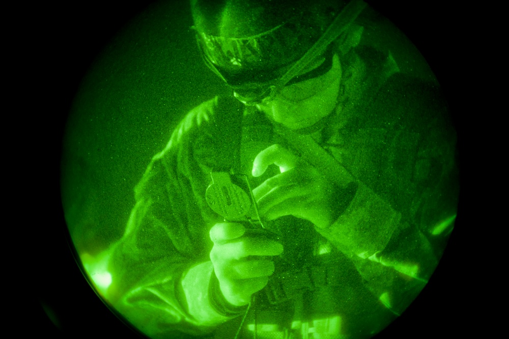 Night Land Navigation Course tests officer candidates