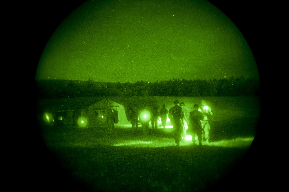 Night Land Navigation Course tests officer candidates