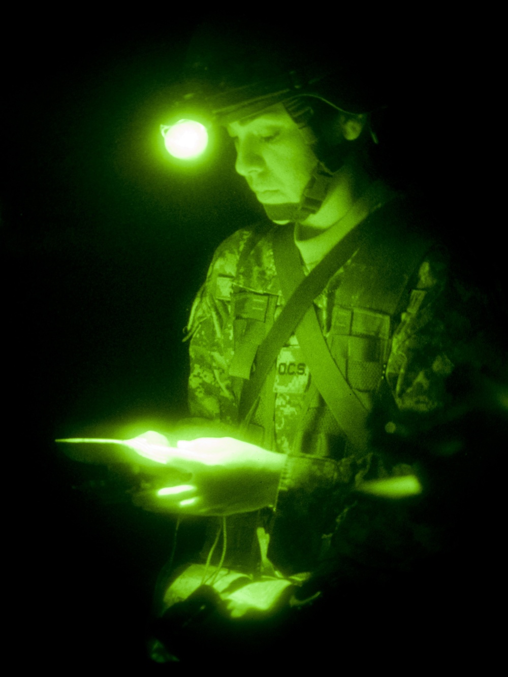 Night Land Navigation Course tests officer candidates