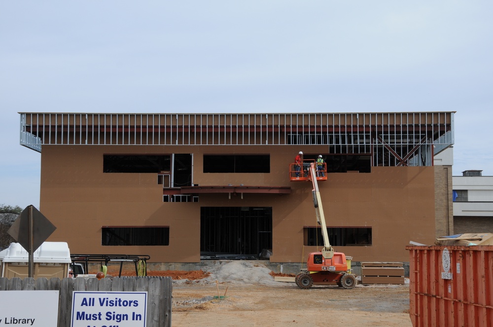On-going construction on the Muir S. Fairchild Research and Information Center