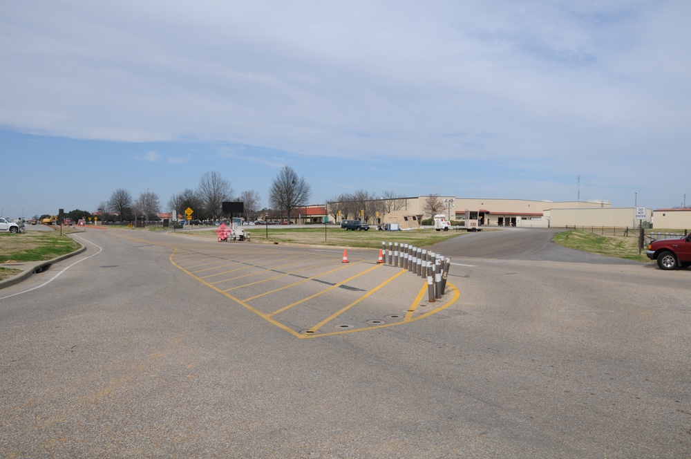 Construction near Kelly Street gate