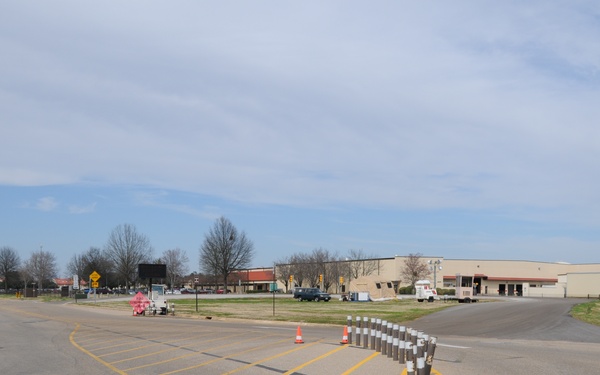 Construction near Kelly Street gate