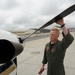 NAF Misawa crew members conduct pre-flight inspection on UC-12F Huron