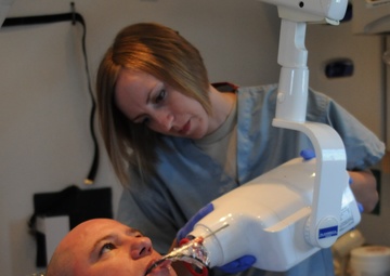 Checking the choppers, dental unit provides care for soldiers