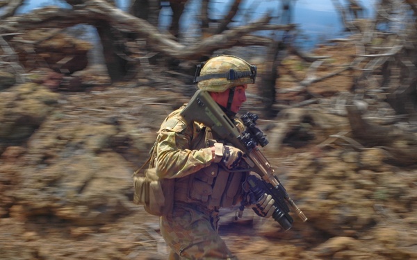 Aussie, Kiwi soldiers and US, Tongan Marines conduct live-fire training during RIMPAC 2012
