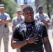 Herschel Walker visit with USAFA Class of 2016 Basic Cadet Training