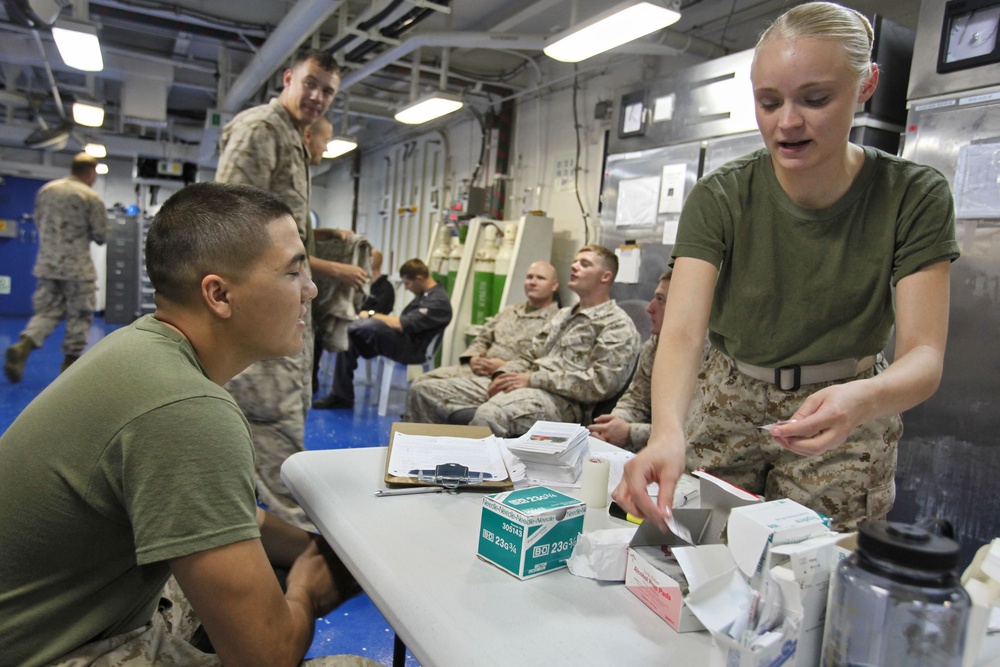 Corpsmen ensure Marines, sailors ready to deploy