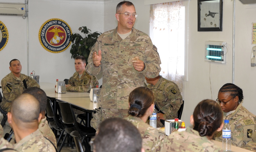 Deployed 13th ESC command team welcomes Wranglers to Afghanistan
