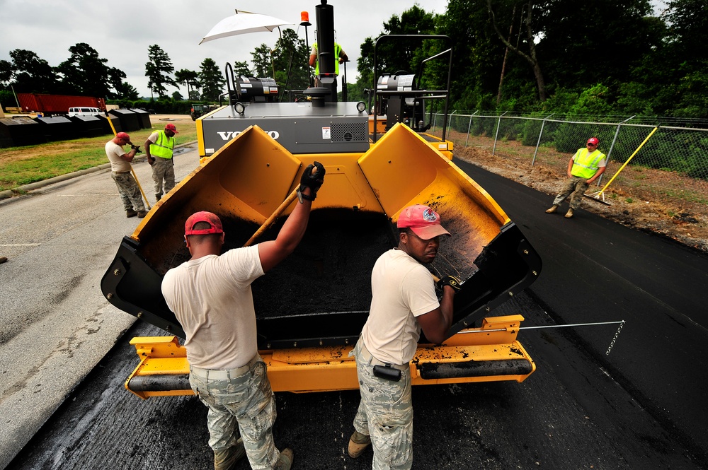 823rd RED HORSE airmen pave through Shaw