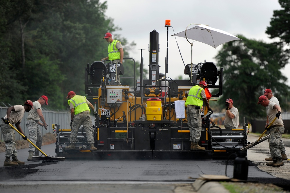 823rd RED HORSE airmen pave through Shaw