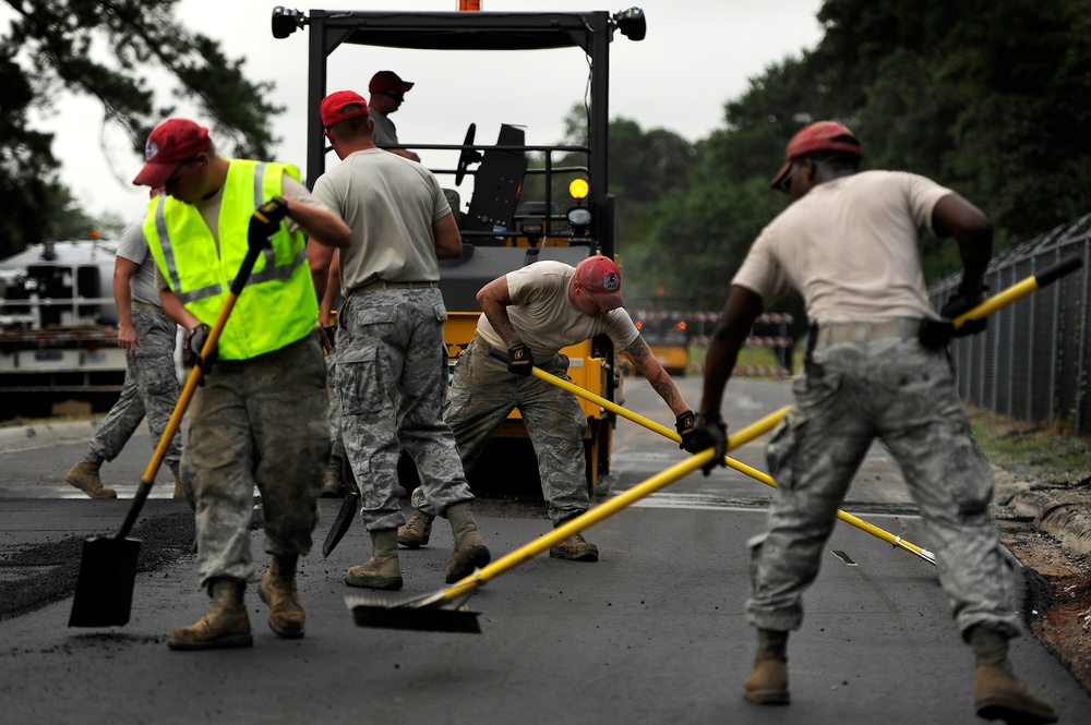 823rd RED HORSE airmen pave through Shaw