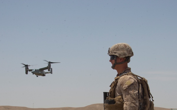 CMC and SMMC visit 1/7 Marines on FOB Jackson