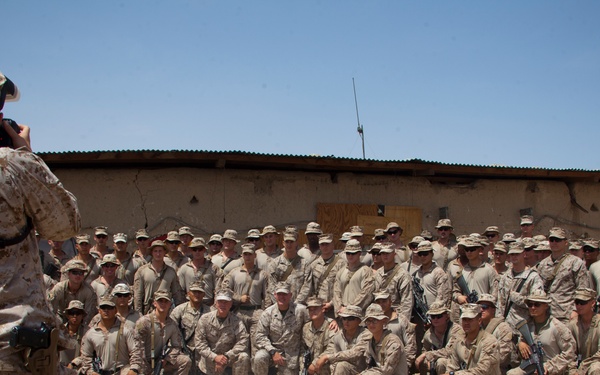 CMC and SMMC visit 1/7 Marines on FOB Jackson