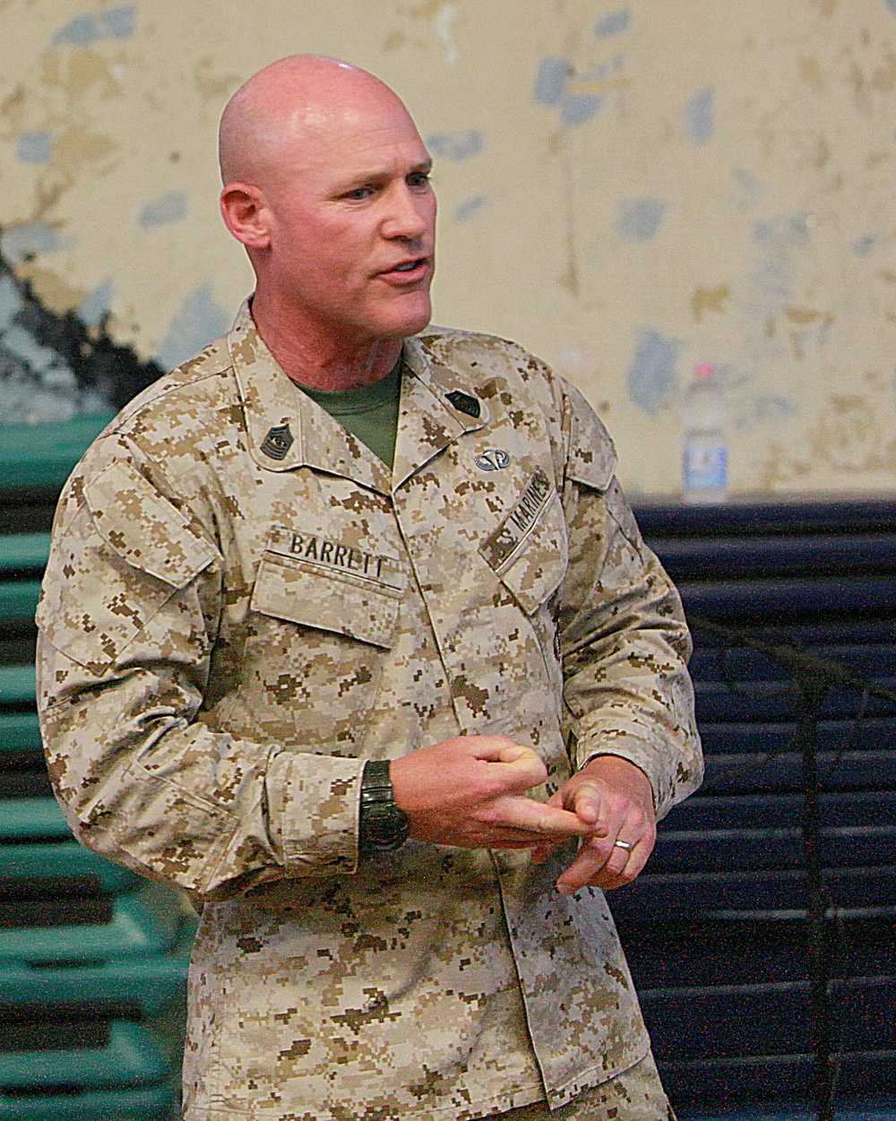 Commandant and sergeant major of the Marine Corps visit Marines and sailors of Special-Purpose Marine Air-Ground Task Force Africa