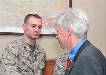 Amb. Crocker earns title of Honorary Marine