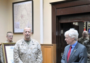 Amb. Crocker earns title of Honorary Marine