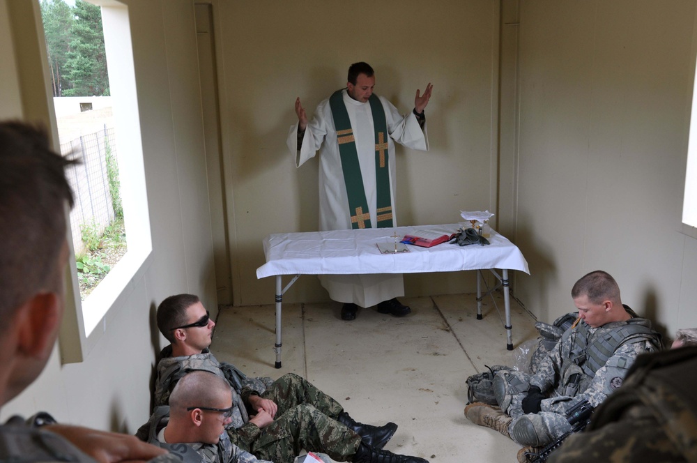 US and multi-national chaplains underfire