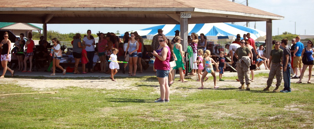 Storming the shore with fun, games