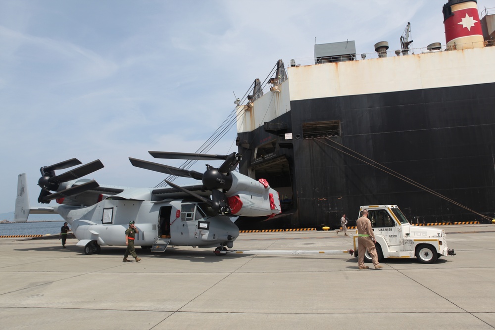MV-22 Ospreys arrive in Iwakuni