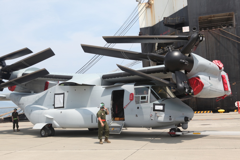 MV-22 Ospreys arrive in Iwakuni