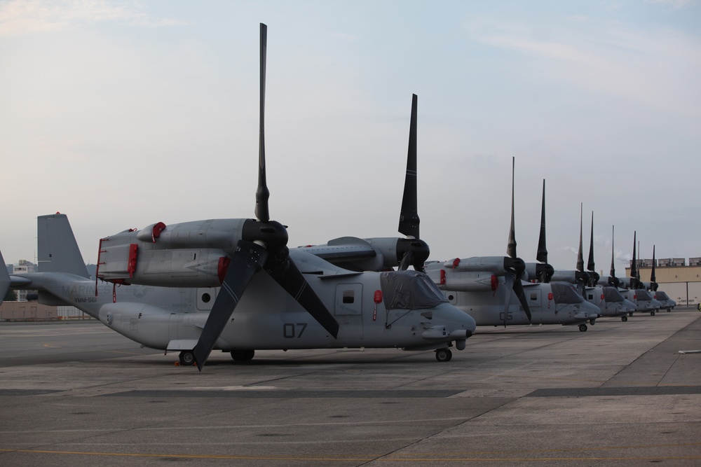 MV-22 Ospreys arrive in Iwakuni