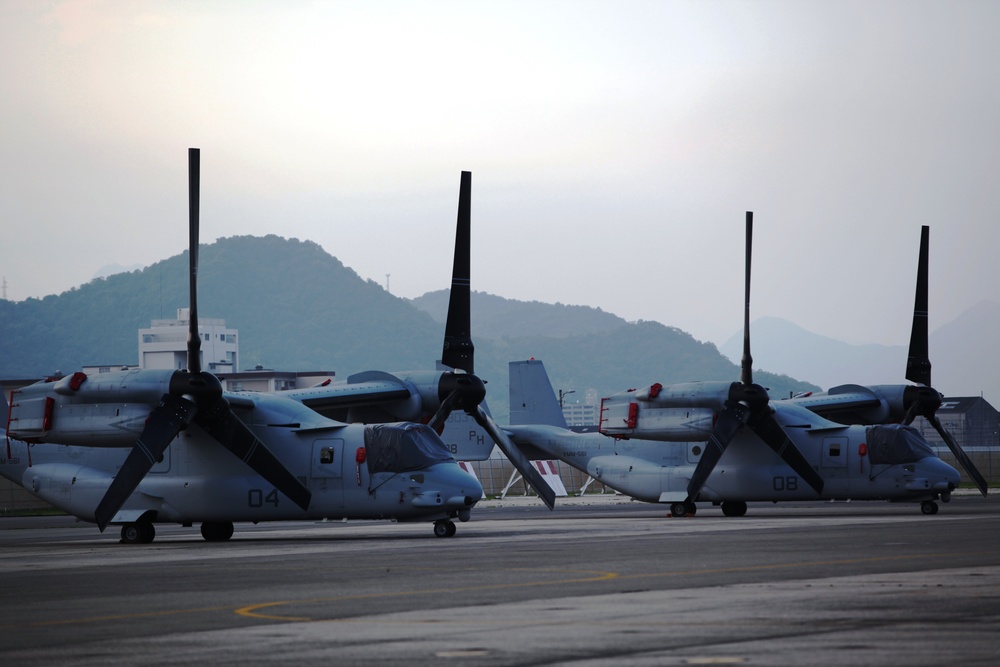 MV-22 Ospeys arrive in Iwakuni