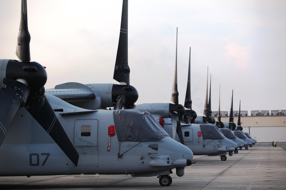 MV-22 Ospreys arrive in Iwakuni