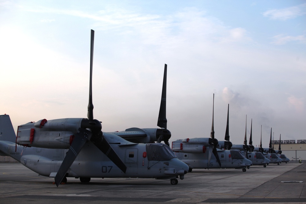 MV-22 Ospreys arrive in Iwakuni