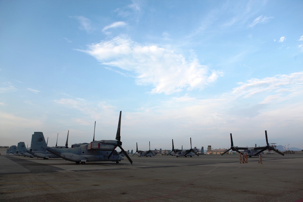 MV-22 Ospreys arrive in Iwakuni
