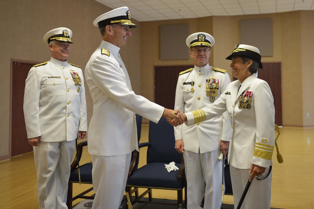 Vice Adm. DeRenzi assumed the office of Judge Advocate General of the Navy