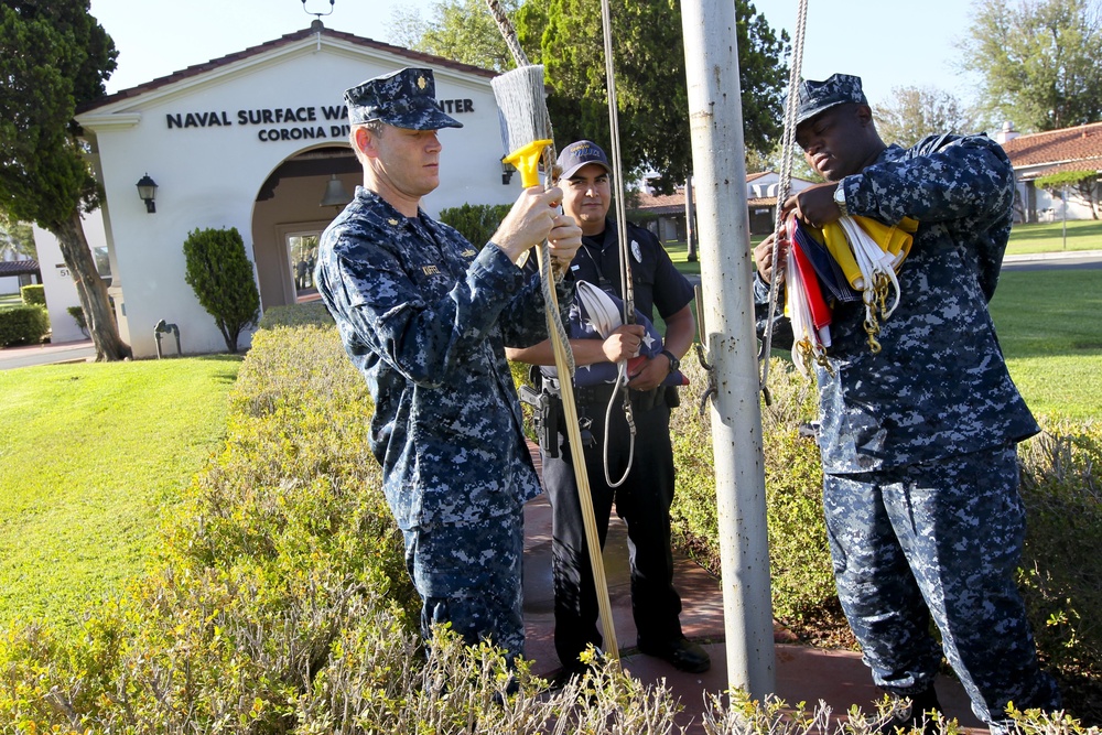 Navy sailors perform tradition