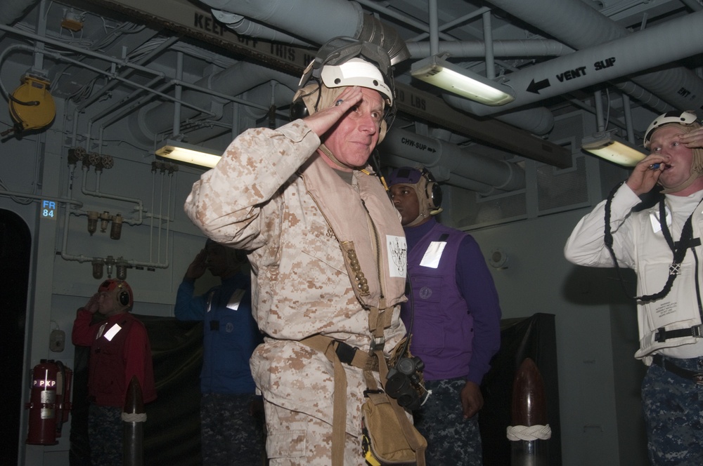 Maj. Gen. Spiese logs aboard