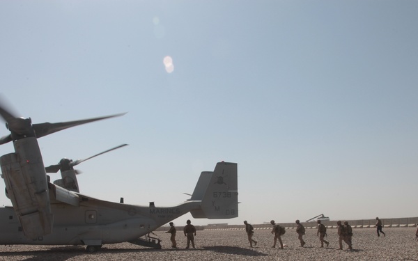 Task Force Leatherneck leadership visits Combat Outpost Taghaz