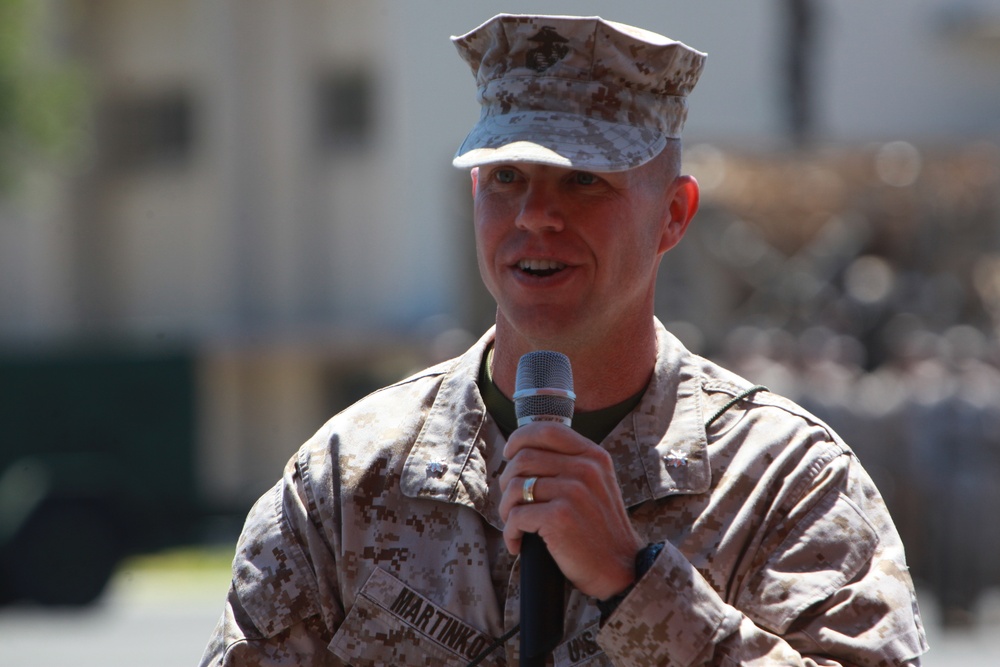 7th Engineer Support Battalion conducts change of command ceremony