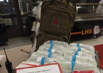 Marines prepare shelters to support during stormy skies