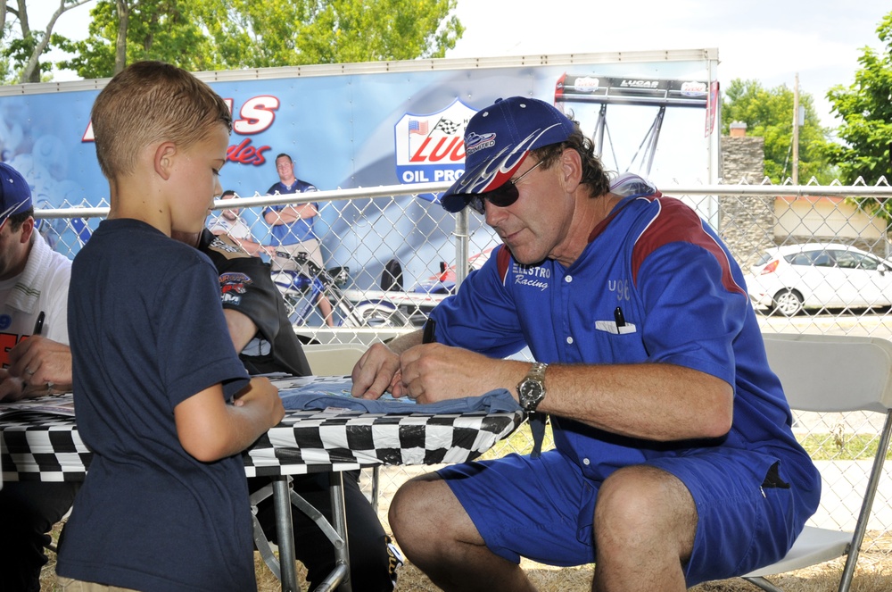 Driver's Autograph Session at the 62nd Annual Madison Regatta is popular with fans