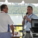 Dan Cole and Brad Luce keep regatta fans informed at the 62nd Annual Madison Regatta